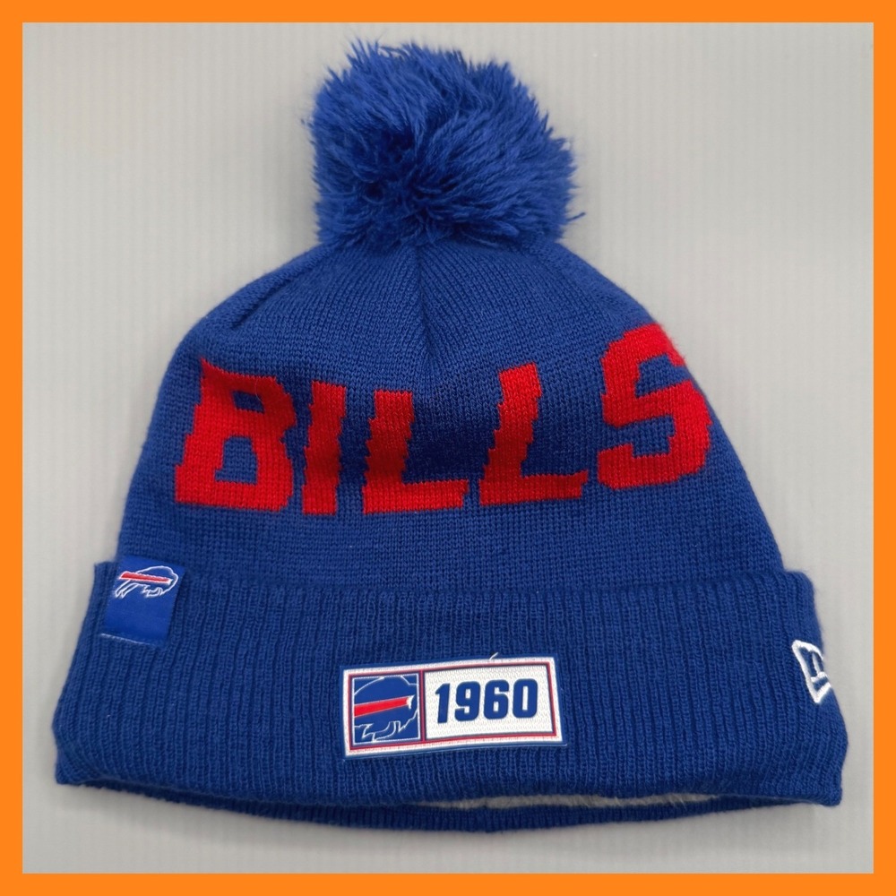 Buffalo Bills New Era Royal 2019 Mens NFL Sideline Road Official Sports Knit Hat